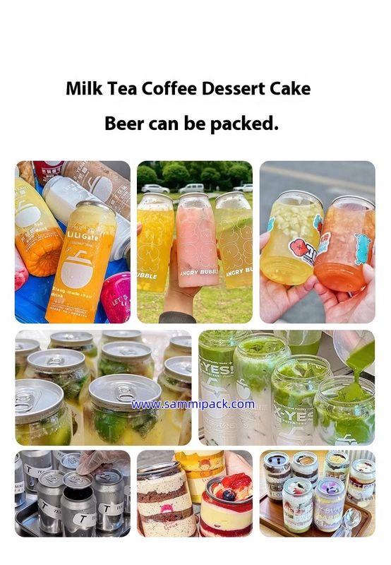 Vente à chaud machine à sceller les boîtes semi-automatique PET/aluminium/boîtes d'étain Seamer pour les boissons Bouleau de thé Soude jus de café Prix d'usine