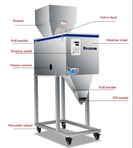 Machine de pesage professionnelle à faible coût pour remplissage de fûts et ensachage de poudre/particules/grains avec peseuse automatique