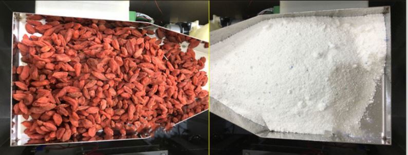 Machine d'emballage de particules de poudre de thé et de céréales intelligente semi-automatique de haute précision pour aliments et boissons avec composant moteur