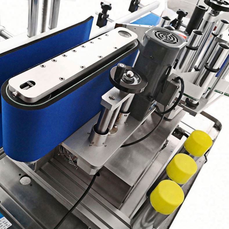 Autocollant automatique pour étiquettes de bouteilles Tableau Double face Ronde Machine d'étiquetage de bouteilles Avec codeur de date