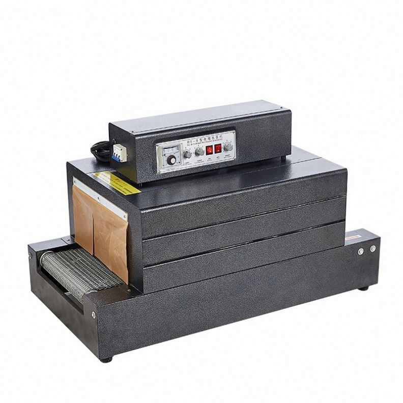 Vente à chaud petite pellicule de plastique tunnel thermique rétrécissement machine de coupe d'emballage pour bouteille/boîte facile à utiliser