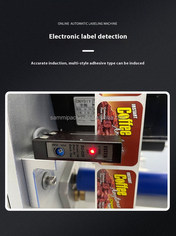Applicateur d'étiquettes double face de bureau pour bouteilles carrées Machine automatique d'étiquetage de bouteilles plates, rondes, en plastique et en verre avec convoyeur