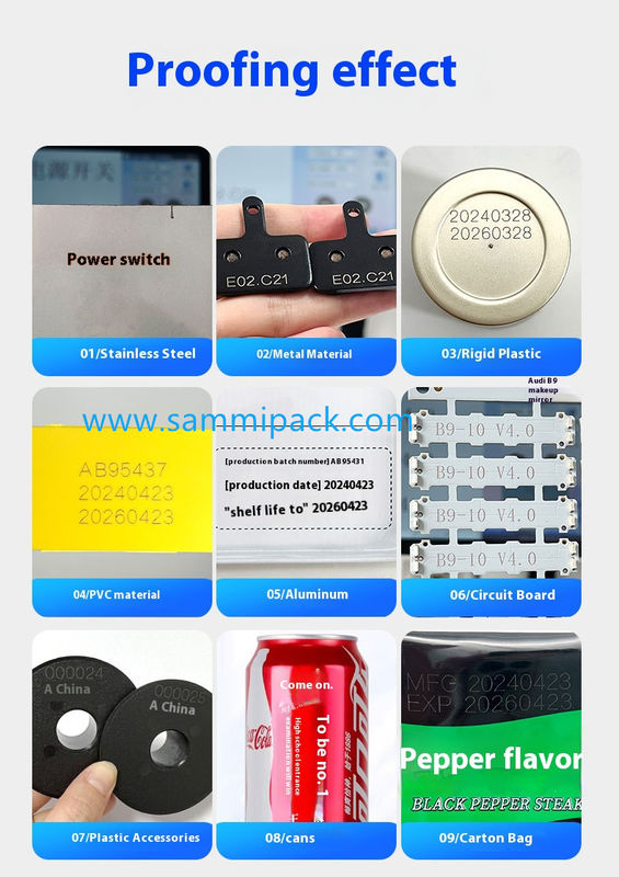 Machine de codage laser de qualité industrielle pour la production à grande vitesse Imprimante à jet laser pour bouteilles