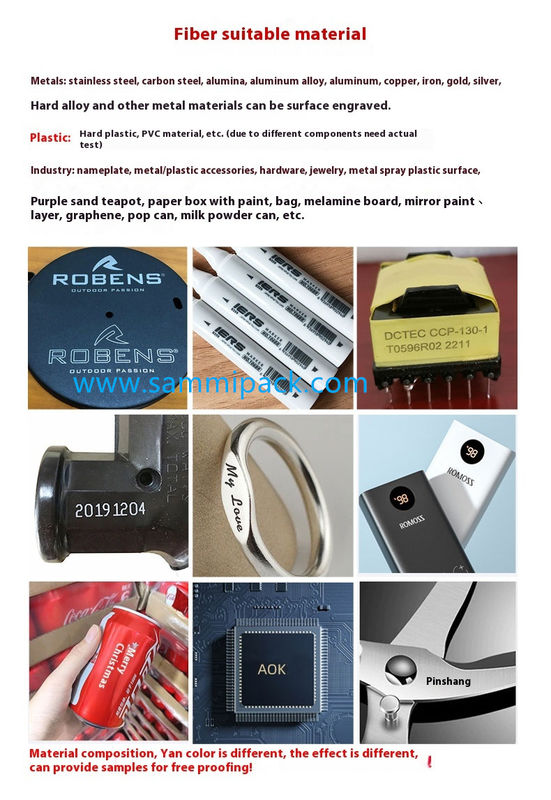 Machine de codage laser de qualité industrielle pour la production à grande vitesse Imprimante à jet laser pour bouteilles