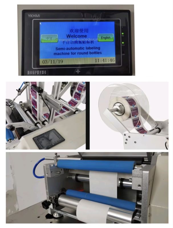Fabricant professionnel Étiquetteuse compacte à enveloppe de table, étiquetage complet ou partiel pour les industries alimentaires et cosmétiques