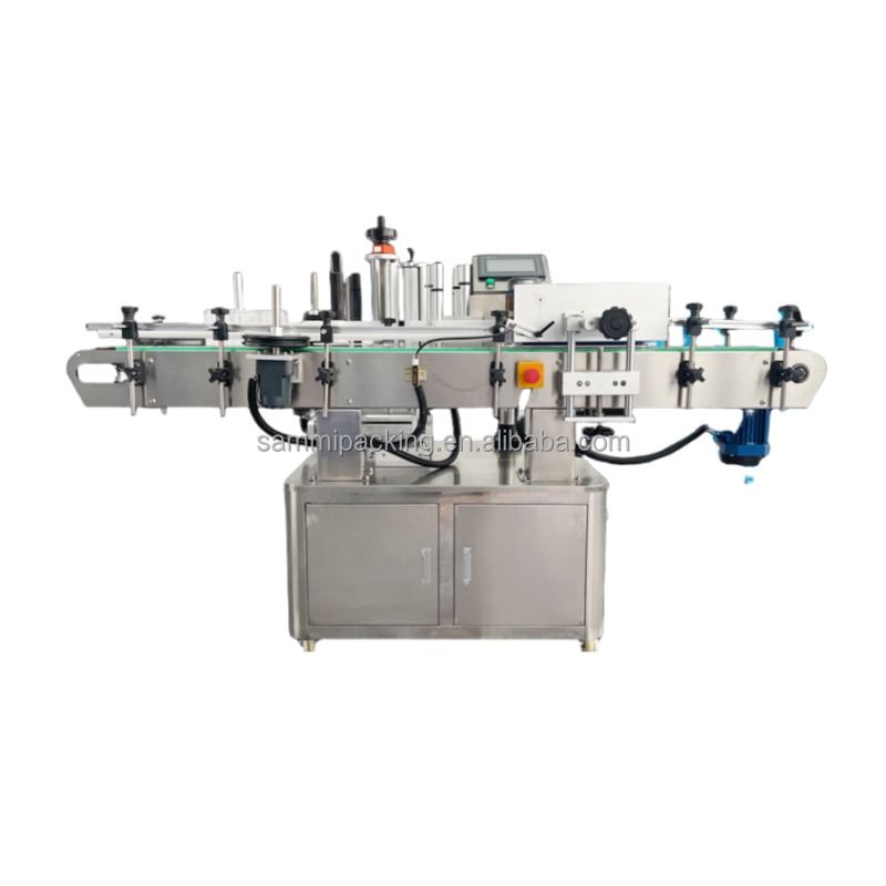 Ventes 2024 en Chine : Machines d'étiquetage à cylindre semi-automatiques fiables, entraînées électriquement avec composants PLC, emballage en carton de bois