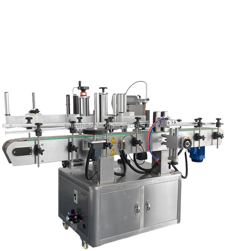 Ventes 2024 en Chine : Machines d'étiquetage à cylindre semi-automatiques fiables, entraînées électriquement avec composants PLC, emballage en carton de bois