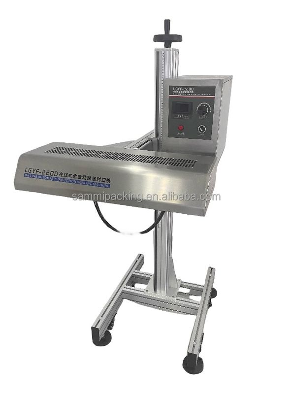 Machine de scellage par induction électromagnétique automatique pour bouteilles de jus en plastique, scelleuse de bouteilles et de canettes avec feuille d'aluminium
