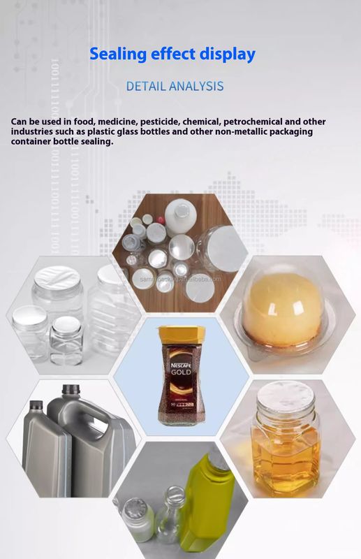 Machine à sceller les bouteilles en plastique à induction en aluminium