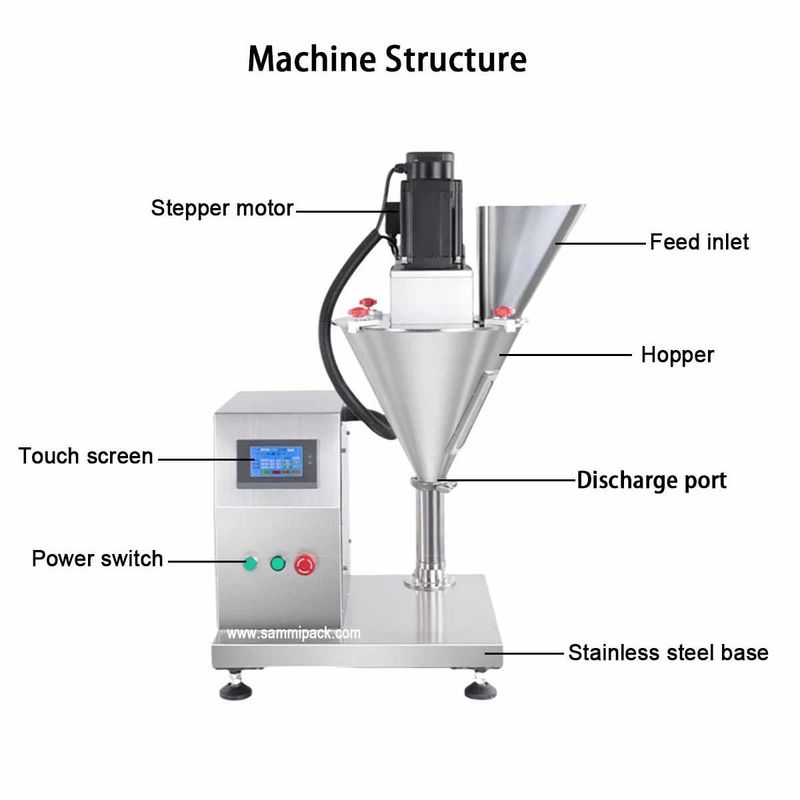 Machine de chargement de café semi-automatique multi-fonction en acier inoxydable en gros Peptide poivre instantané pour emballage alimentaire
