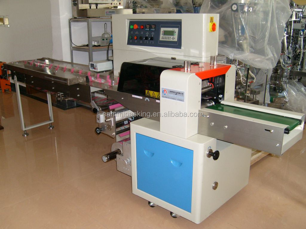 Machine d'emballage d'oreillers pour biscuits/savon/sucre blanc, sucre brun, bâtonnets, noix, ensachage et remplissage