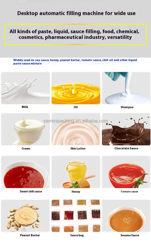 Machine de remplissage automatique à grande vitesse pour crème cosmétique, machine de remplissage de sauce tomate, remplisseuse de beurre de cacahuète avec convoyeur