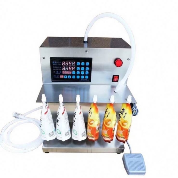 Semi Automatic Spout Pouch Juice Liquid Soybean Milk Self-supporting Bag Filling Packing Machine