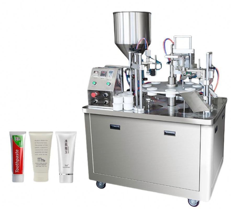 Machine de remplissage et de scellage de tubes souples en plastique à ultrasons personnalisée pour crème cosmétique et dentifrice - avec pompe servo et codage
