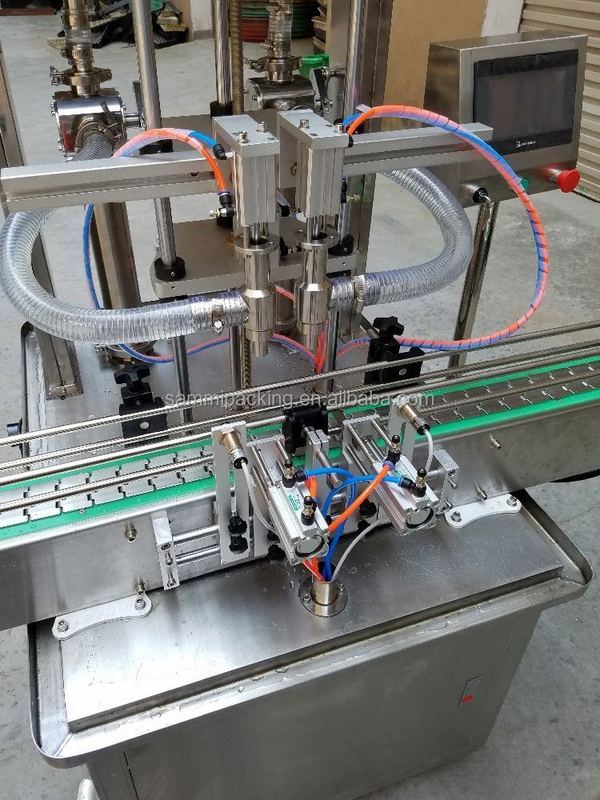 Nouvelle machine de remplissage en ligne de liquide à 4 buses, remplisseur automatique de bouteilles pour boissons, jus pour aliments, emballage en bois