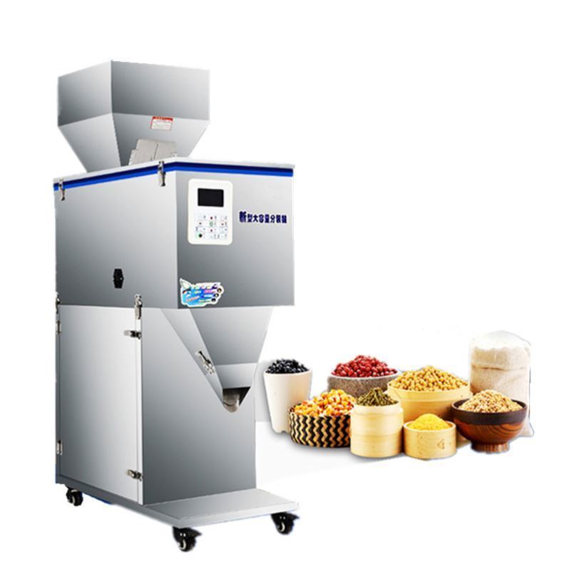 Nouvelle machine de remplissage et de pesage de grains de riz et de café de grande capacité 100-2500g avec grande trémie