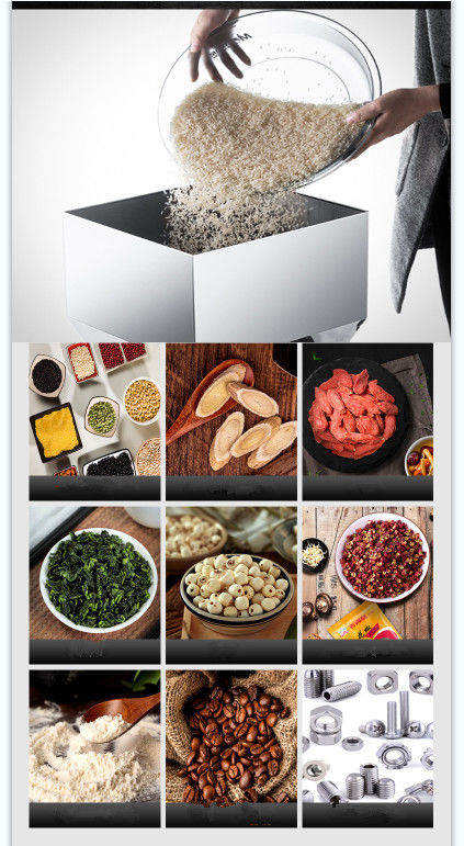 Machine de remplissage de poudre à pesée automatique 110V/220V pour graines de thé, céréales et noix avec grande trémie