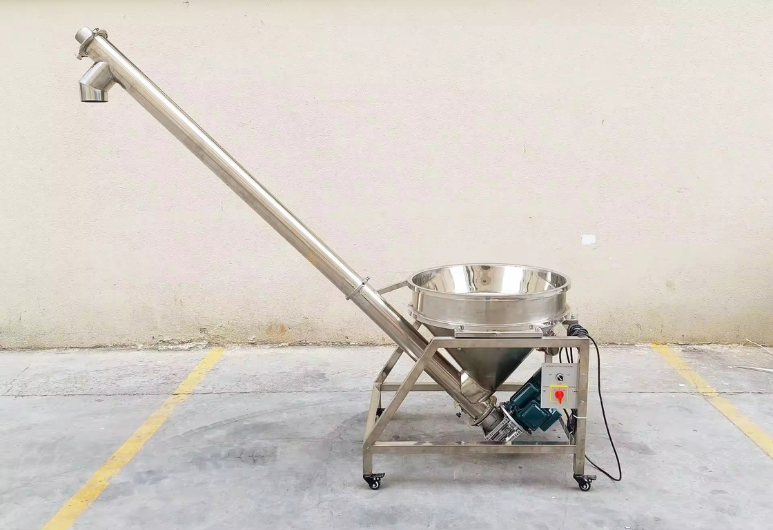 Machine de remplissage à vis sans fin à une seule tête entièrement automatique pour cosmétiques, épices, farine de soja, diatomite ambrée, lait, poudre de matcha