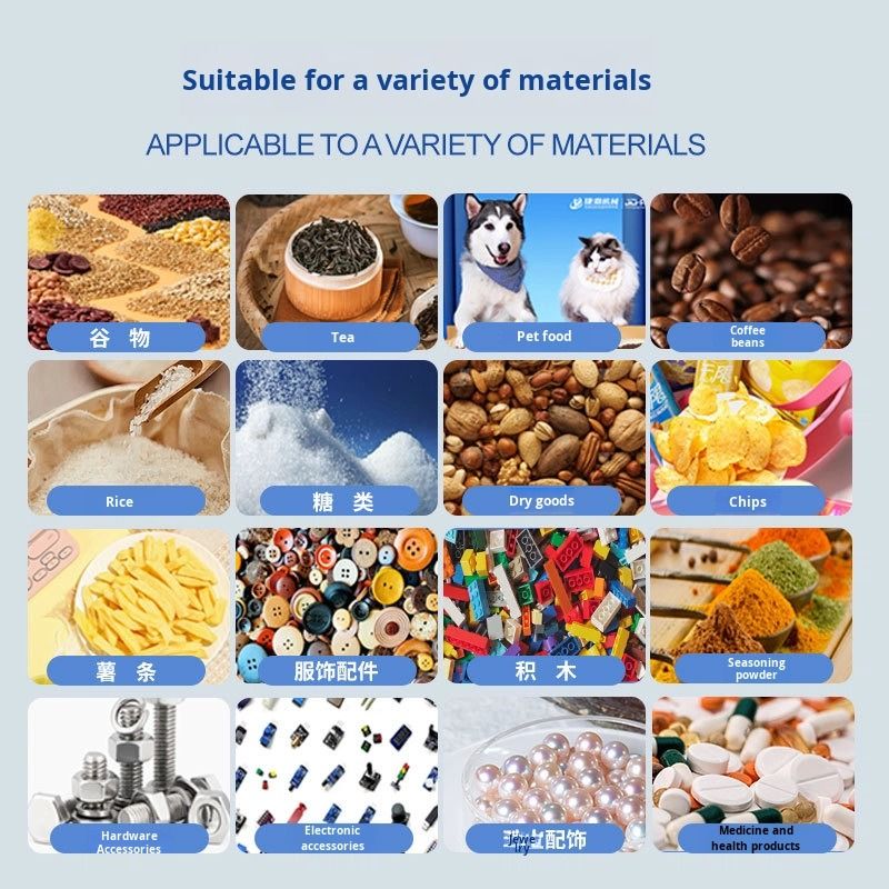 Machine alimentaire électrique entièrement automatique pour granulés, graines, thé, noix, aliments, sachets quantitatifs à fermeture éclair pour sacs préfabriqués en plastique