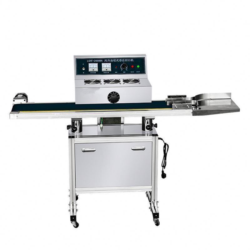 Machine de scellage par induction automatique de bocaux en verre en gros, scelleuse à induction automatique de type sol