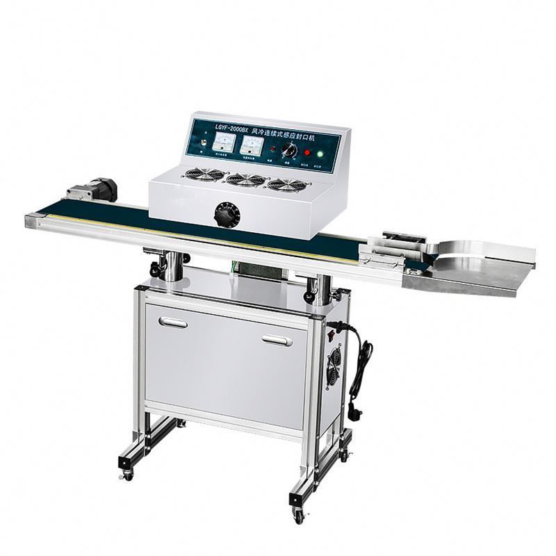 Machine de scellage par induction automatique de bocaux en verre en gros, scelleuse à induction automatique de type sol