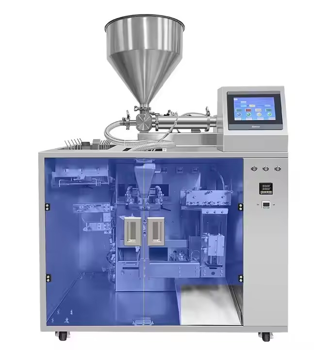 Machine d'emballage automatique universelle améliorée pour sachets stand-up pour café/noix/sucre/céréales, contrôle par écran tactile PLC, anti-poussière