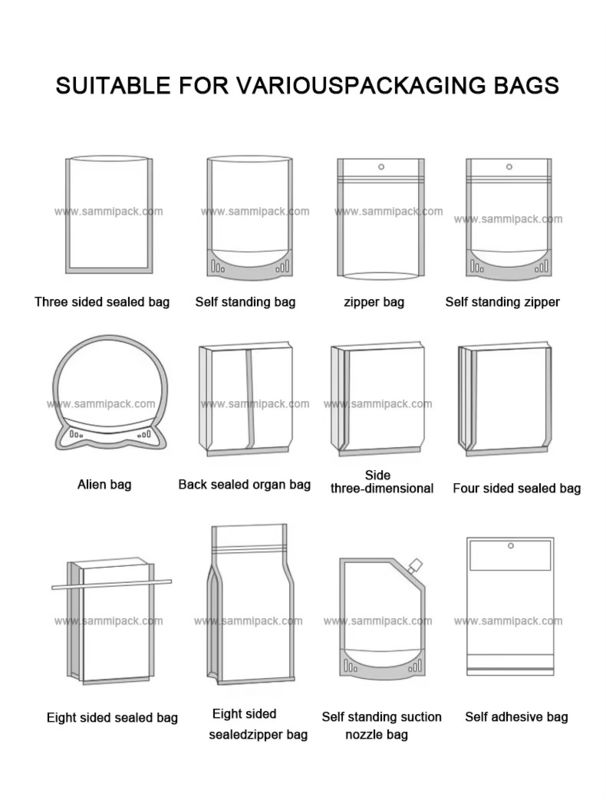 Machine de remplissage et d'étanchéité de sacs préfabriqués verticaux pour collations/noix/sucre avec système de contrôle PLC et écran tactile, facile à nettoyer