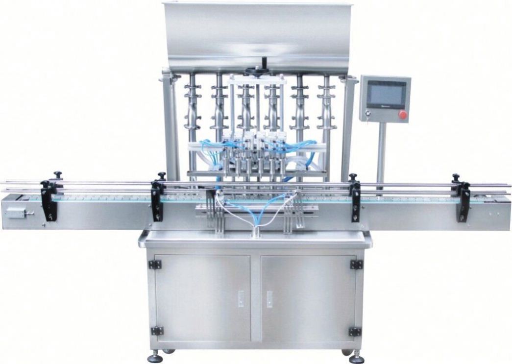 Machine de remplissage en ligne 4 buses Machine de remplissage de liquide débordement automatique Filler de bouteille liquide pour jus de boisson