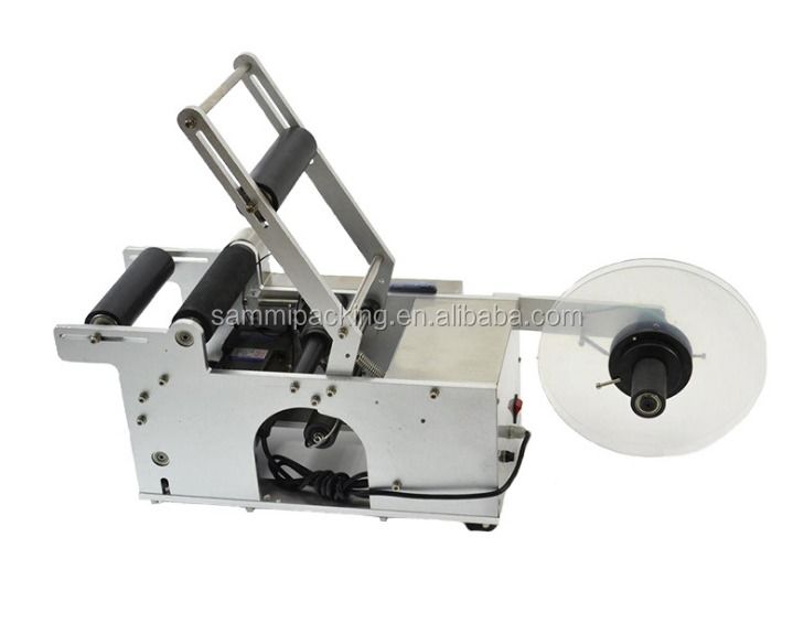 MT50 Machine à étiqueter les bouteilles rondes semi-automatique, Étiqueteuse semi-automatique, Machine à étiqueter les bouteilles semi-automatique