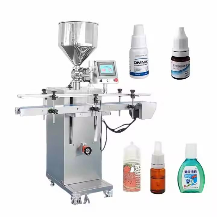 Machine de remplissage de pâte verticale automatique de haute qualité Crème sauce chaude Ketchup machine de remplissage avec convoyeur et écran tactile