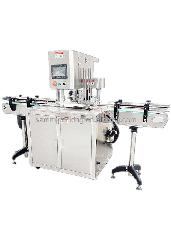 Machine de sertissage automatique d'état neuf sur mesure en usine pour boîtes de conserve de pâte de thon, animaux de compagnie, aluminium, moteur, métal