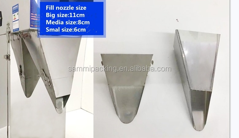 High Quality 100-3000g Weighing Machine Semi Automatic Spice Powder Weighing Filling Machine Vibration Weigher with Big Hopper