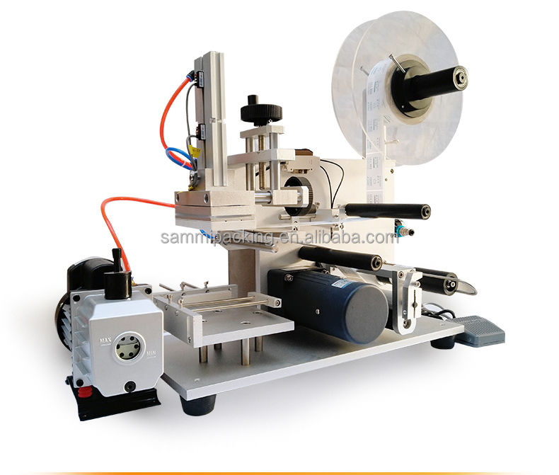 Nouveau design semi-automatique plat auto-adhésif auto-adhésif auto-adhésif enveloppement de coin boîte d'étiquetage machine