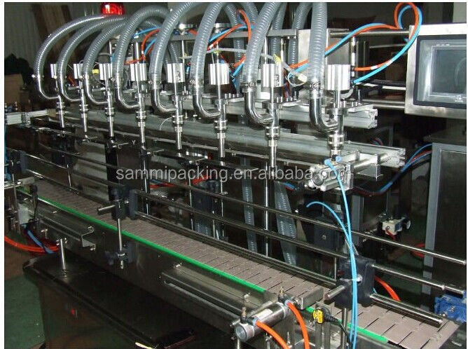 Machine de production automatique Bouteille de remplissage liquide Couvercle de l'étiquetage de la ligne de jus d'orange Machine eau huile acier inoxydable