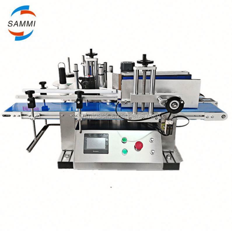 Semi-Automatic Round Bottle Labeling Machine with PLC Touch Screen and 1 Year Warranty for High Accuracy Space Saving Operation