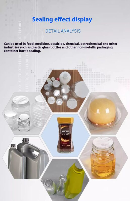 Machine d'étanchéité par induction de bouchon de bouteille en verre semi-automatique à haut rendement