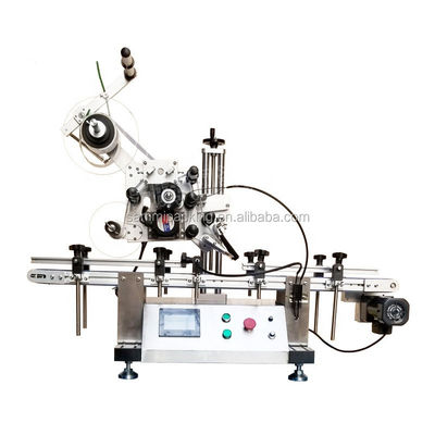 Machine d'étiquetage automatique auto-adhésif de table pour bouteille de boîte plate