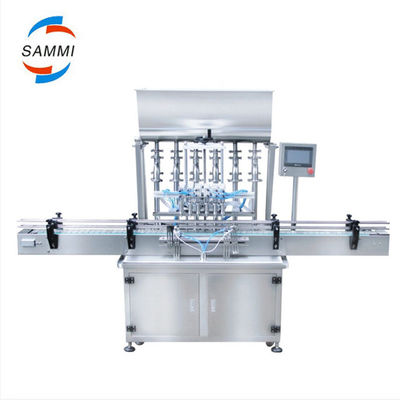 Machine de remplissage et de fermeture de bouteille de jus linéaire automatique avec 4 têtes de buse