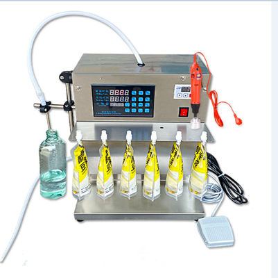 Machine de remplissage de sacs à bec sur mesure, machine de remplissage de liquide à table de type 100 ml 8 têtes