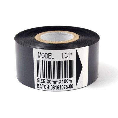 Les consommables de l' emballage noir, le codeur de la date et le ruban d' estampage à chaud 30 mm × 100 m