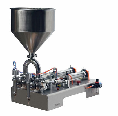 220V double tête machine de remplissage de crème semi-automatique pour la sauce au ketchup de pâte cosmétique