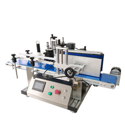 Machine d'étiquetage à double face autoadhésive à bouteille ronde plate