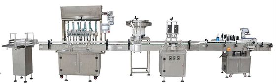 Ligne de production automatique de remplissage liquide de pâte à la crème avec machine de couverture