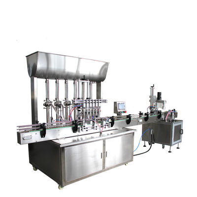 220V ligne de production de liquide automatique de confiture de ketchup de mayonnaise sauce crème bouteille de remplissage de bouchon et de marquage machine