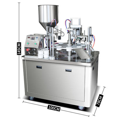 Machine à sceller automatique de remplissage de tube de dentifrice en plastique par ultrasons