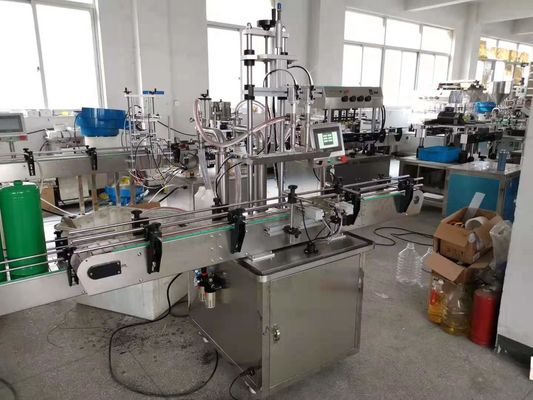 Machine automatique de remplissage de bouteille à pulvérisation, de couvercle et d'étiquetage