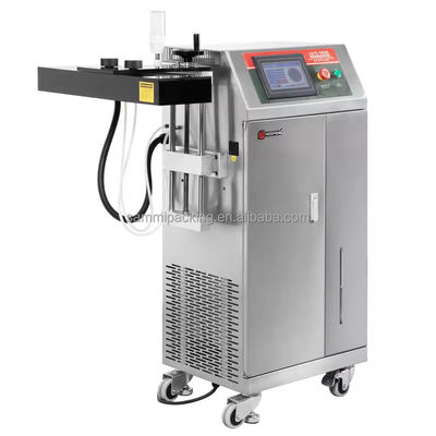 Machines d'étanchéité automatique continue à chaleur des bouteilles en plastique à induction électromagnétique