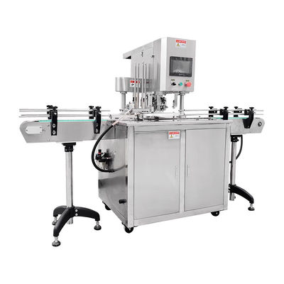 Vente à chaud Machine d'étanchéité à couvercle pneumatique entièrement automatique Fermeture de boîte métallique Boîte de boisson étancheur d'aliments Applications chimiques Moteur