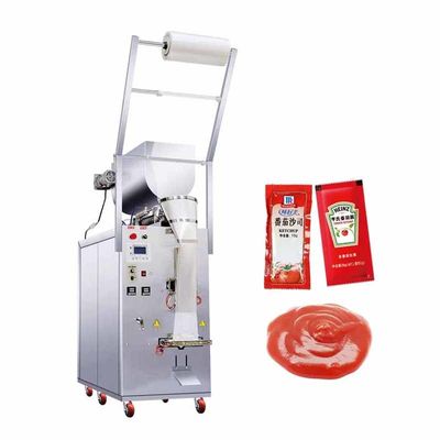 Petit sac Sauce liquide Ketchup machine d'emballage 4 côtés étiquette Sachet fabricant Bon prix pour l'application alimentaire Poche d'emballage