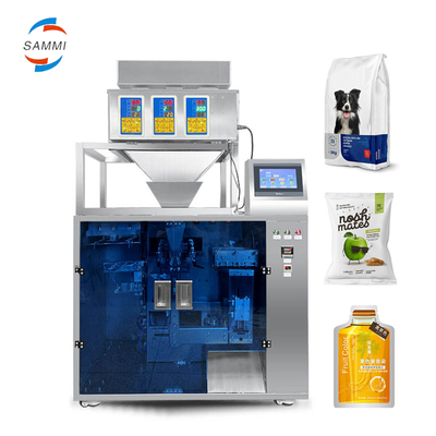 Machine automatique d'emballage de sacs à granules multi-fonctions sac à fermeture à glissière préfabriqué pour animaux de compagnie
